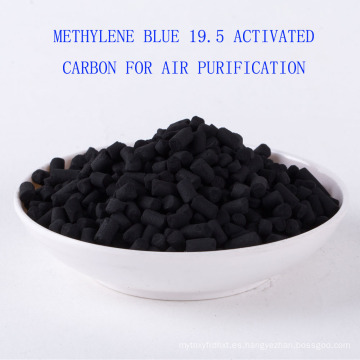 Azul de metileno carbón basado en carbón 19.5 basado en carbón activado para la purificación del aire